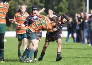 Alexander keeping hold of the ball